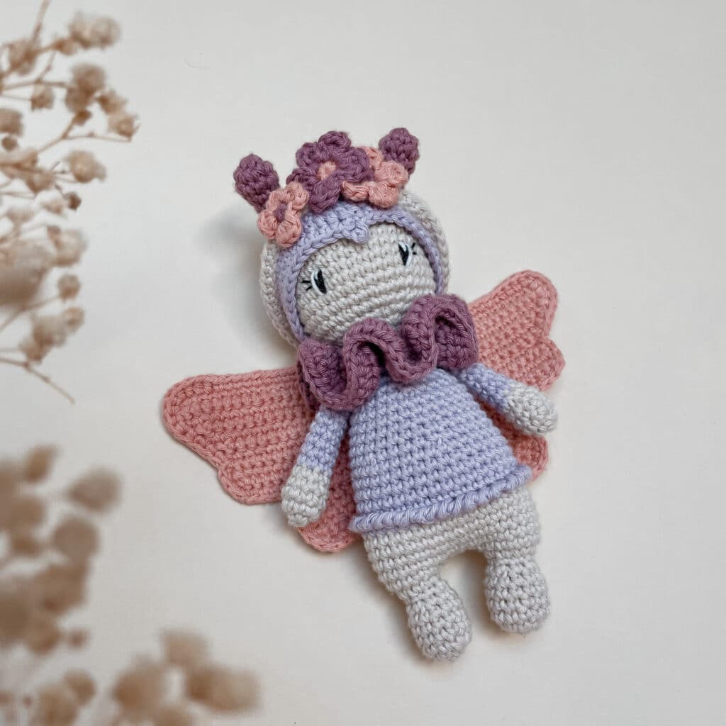 animaux de la foret Le papillon, papillon, crochet, annab, yarn, kit, kit crochet, amigurumi