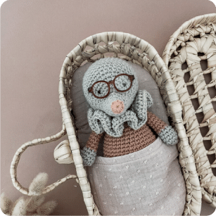 taupe, animaux, lunette, amigurumi, mercerie, annab, crochet, box crochet